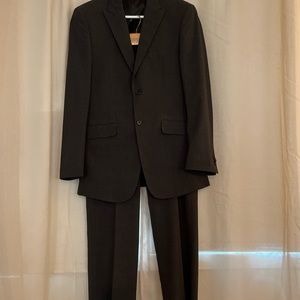 Charcoal grey, classic fit mens suit